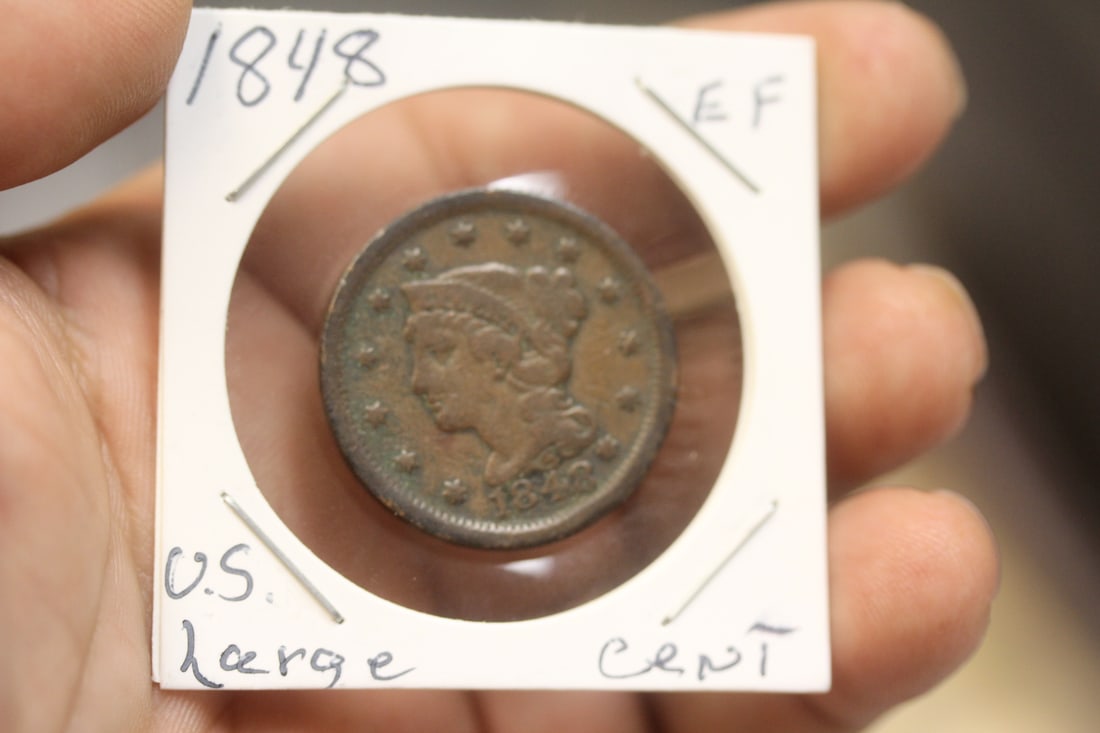 1848 Large Cent - 4