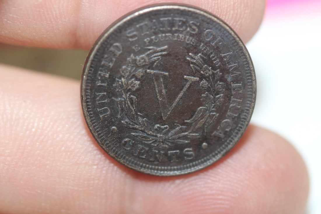A Toned 1904 V Nickel - 2
