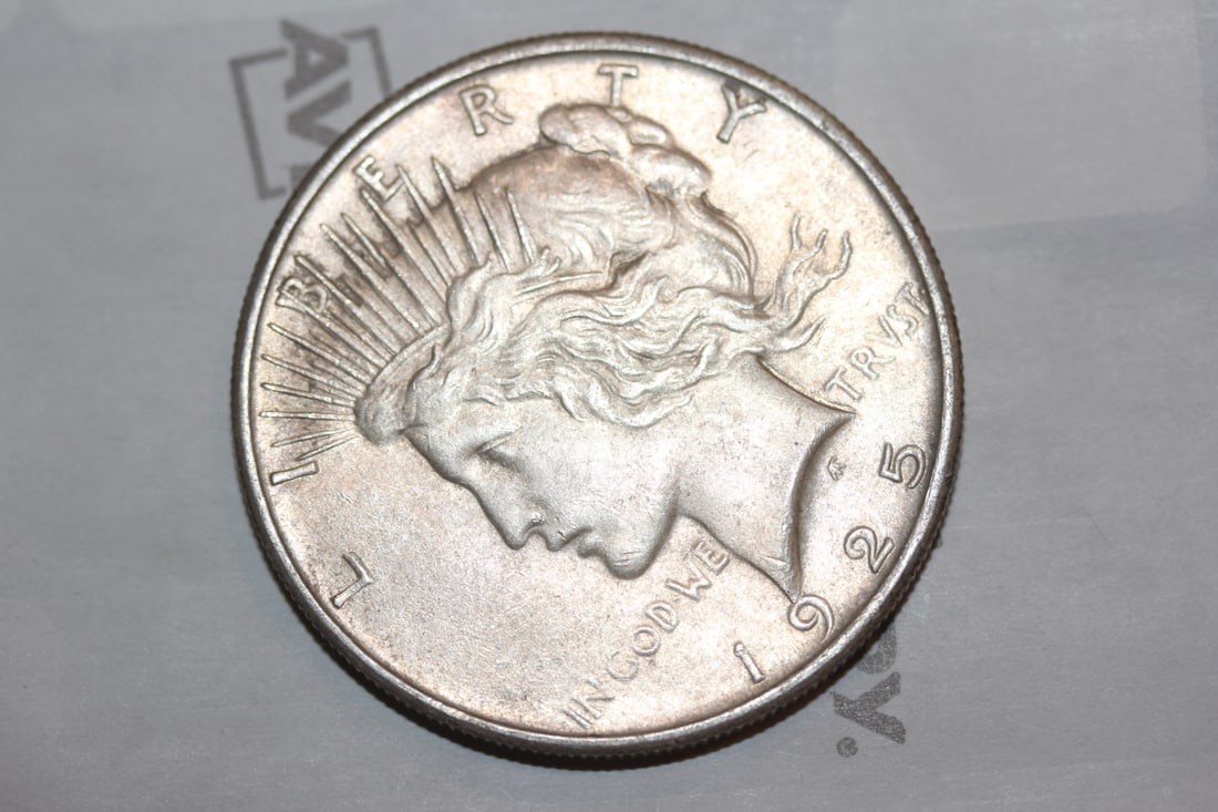 1925 Peace Silver Dollar - 2