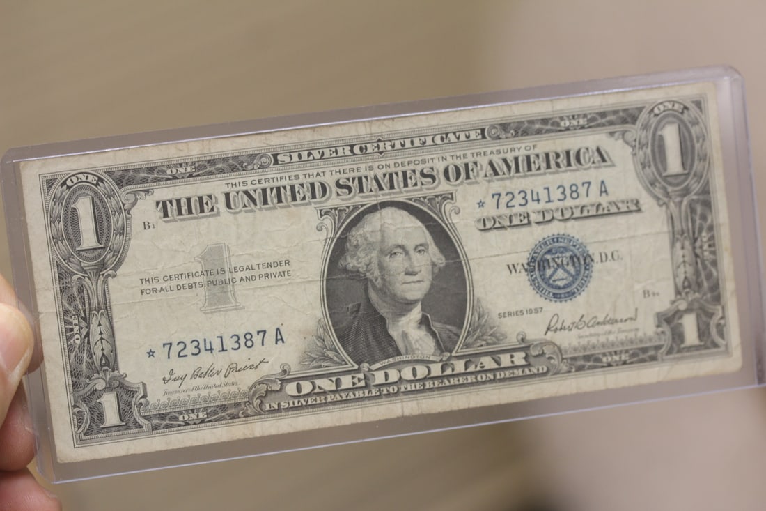 1957 Blue Seal $1.00 Star Note: as shown