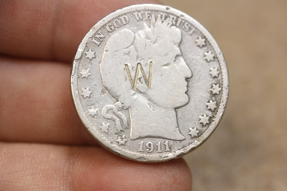 1911 Barber half 90% silver: as shown