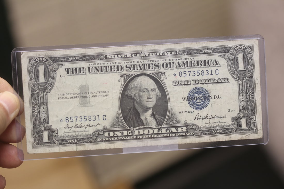 1957 Blue Seal $1.00 Star Note: as shown