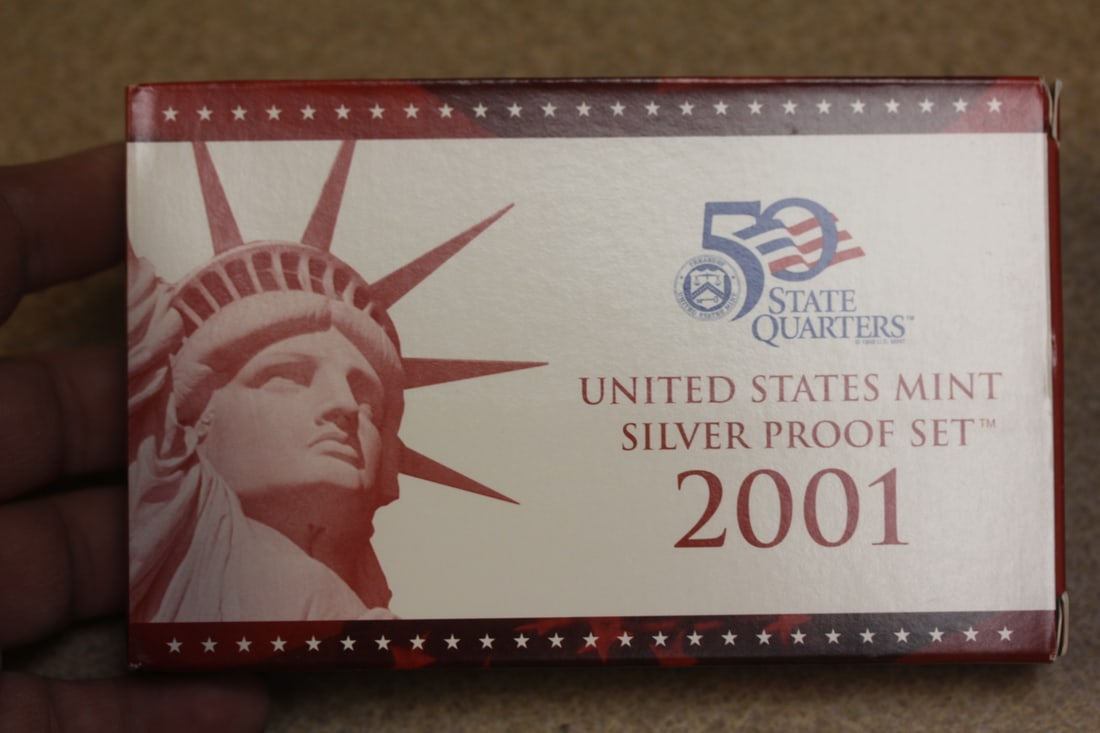 2001 US Mint Silver Proof Set: as shown