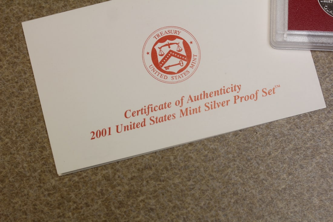 2001 US Mint Silver Proof Set - 4