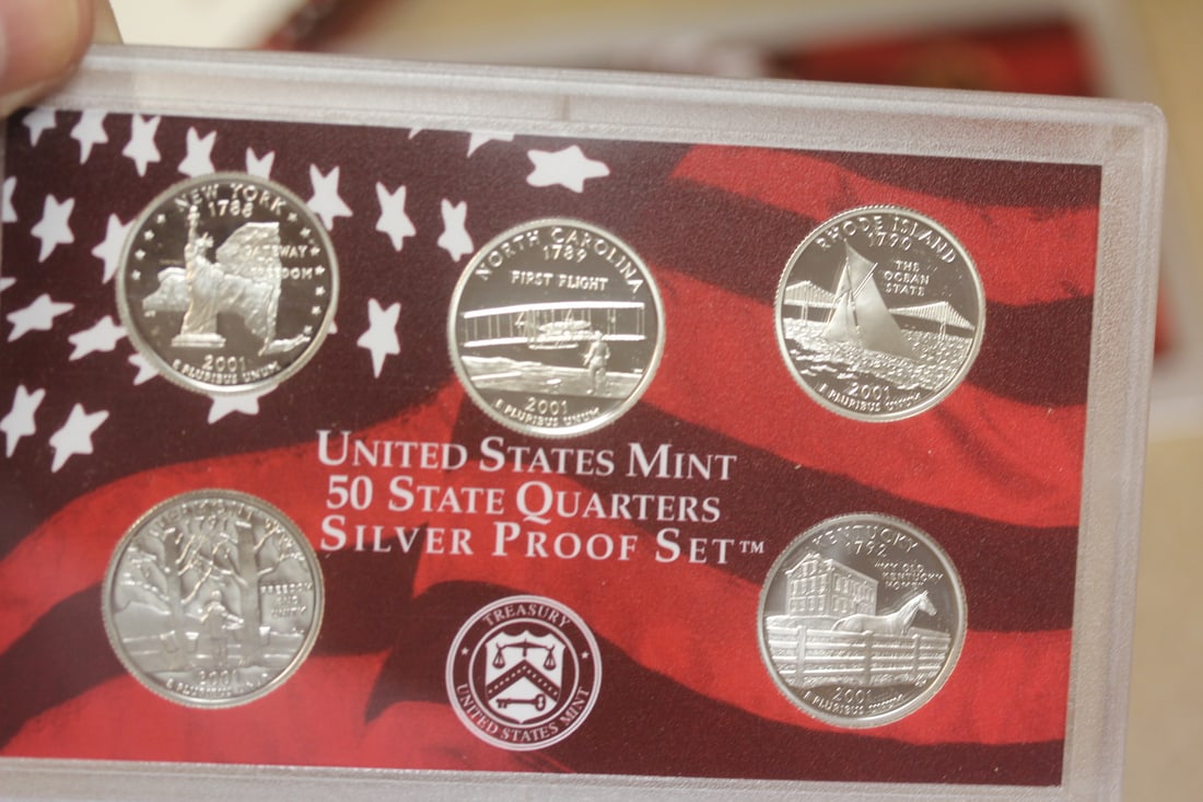 2001 US Mint Silver Proof Set - 5