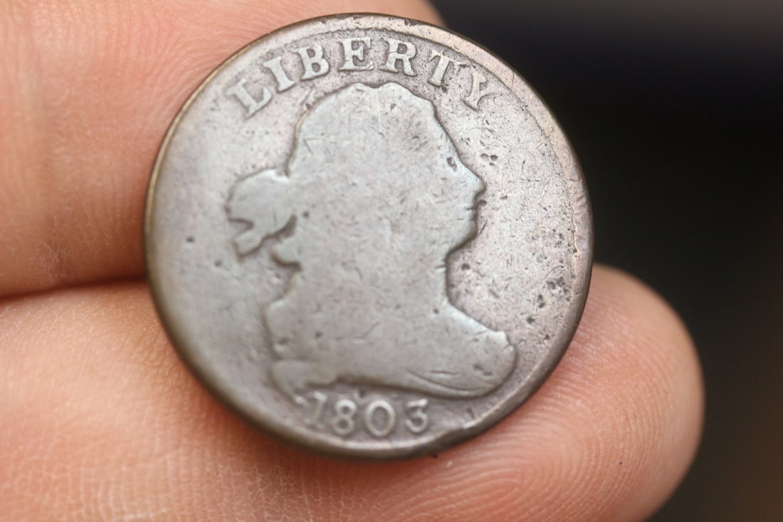 Rare 1803 Half Cent: as shown
