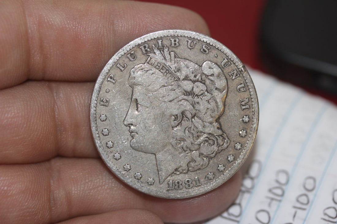1881-S Morgan Silver Dollar: as shown