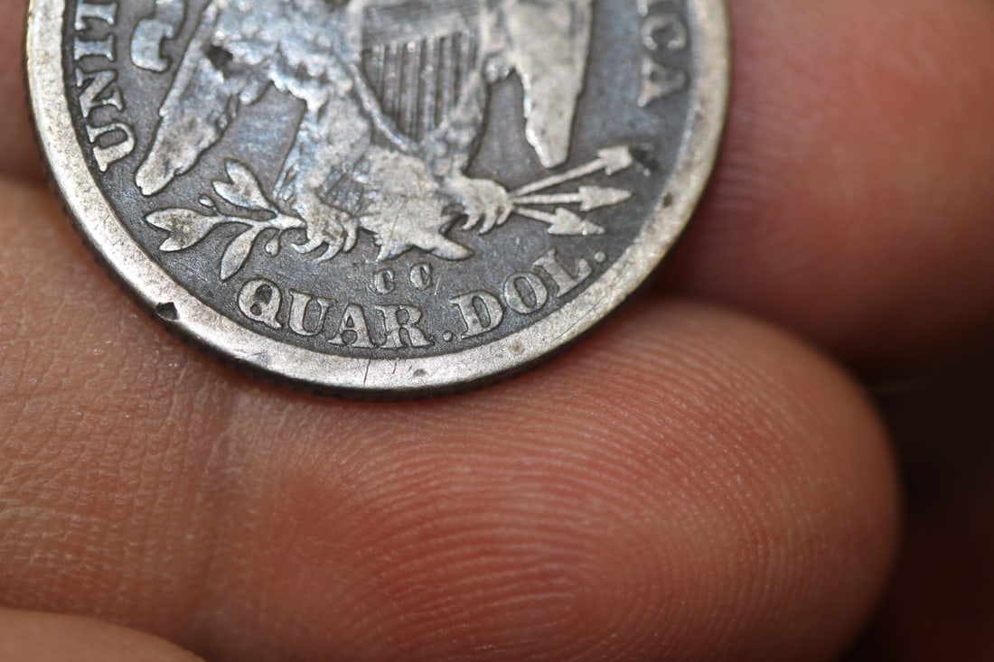 An 1877 Seated CC Quarter - 6