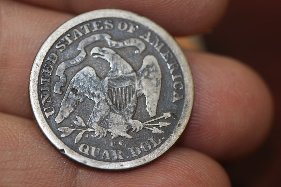 An 1877 Seated CC Quarter - 7
