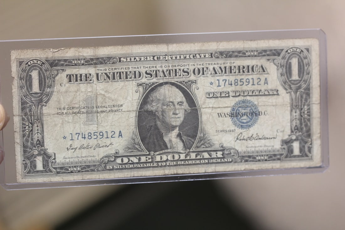 1957 Blue Seal $1.00 Star Note: as shown