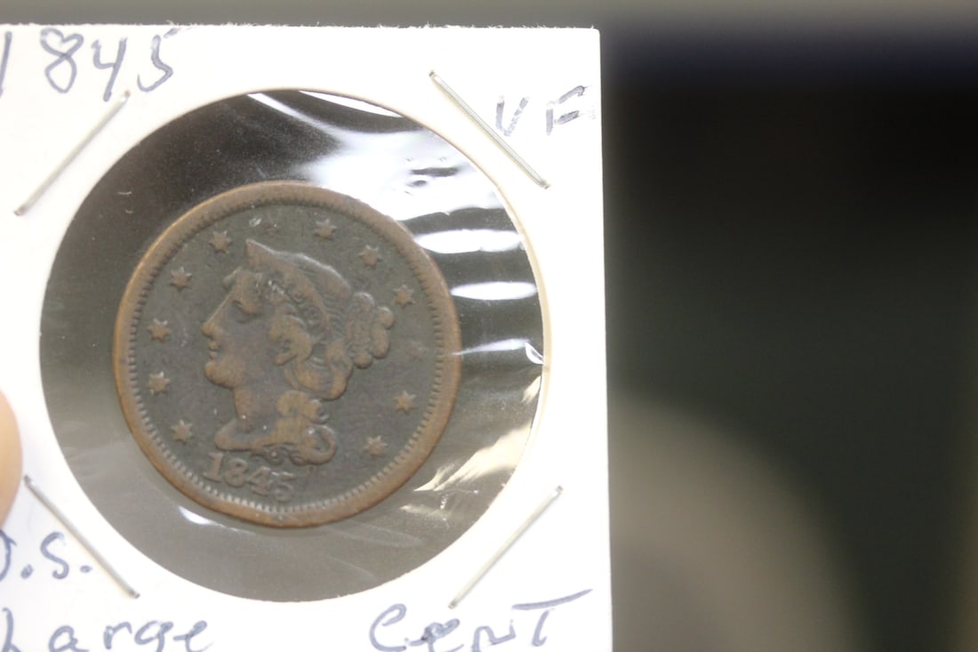 1845 Large Cent: as shown