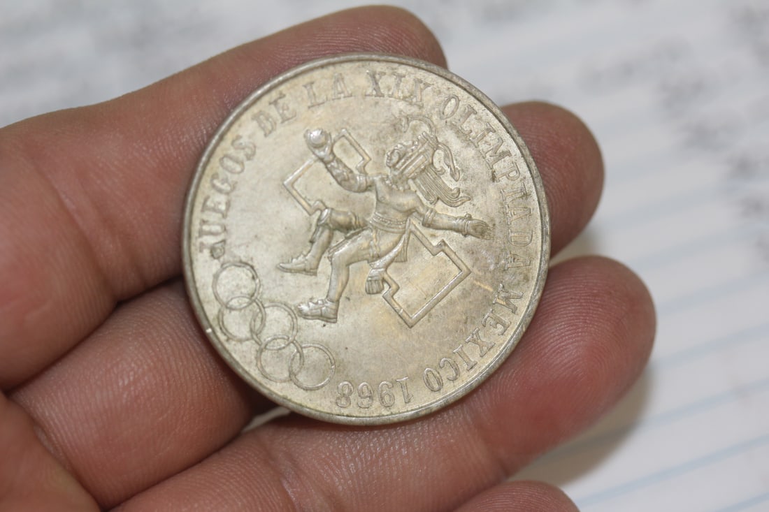 1968 Mexico Olympic Coin: 72% silver