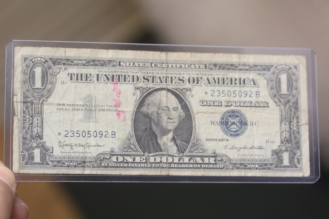 1957 Blue Seal $1.00 Star Note: as shown