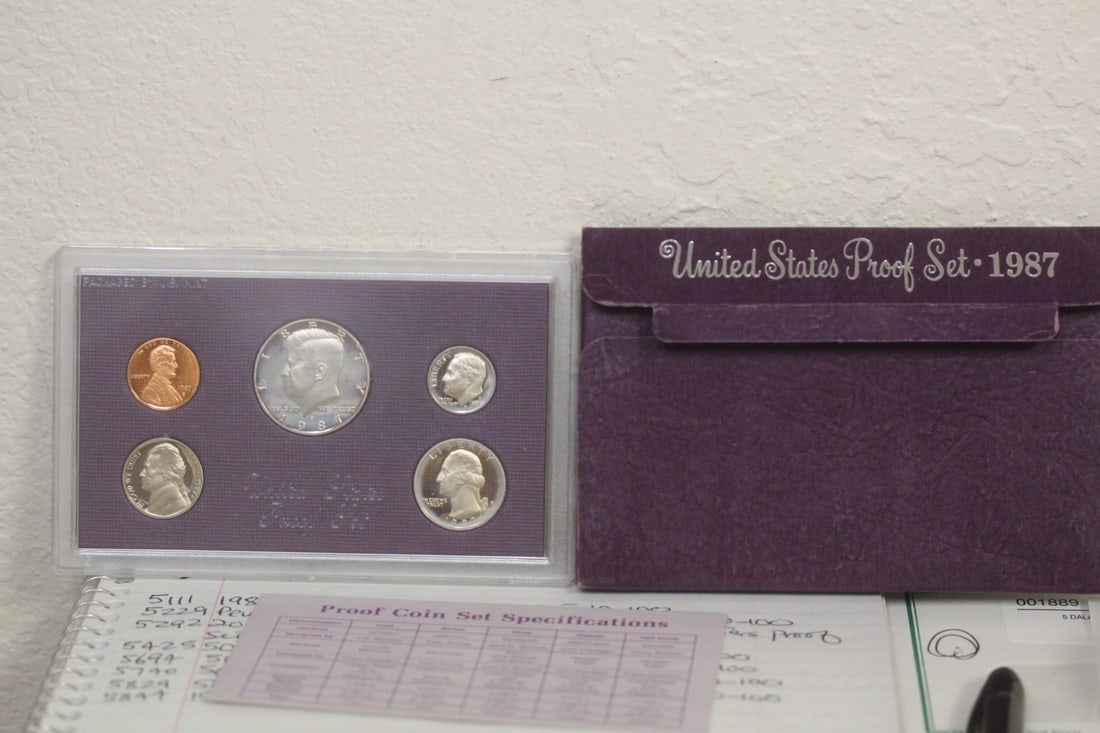 1987 US Proof Coin Set: as shown