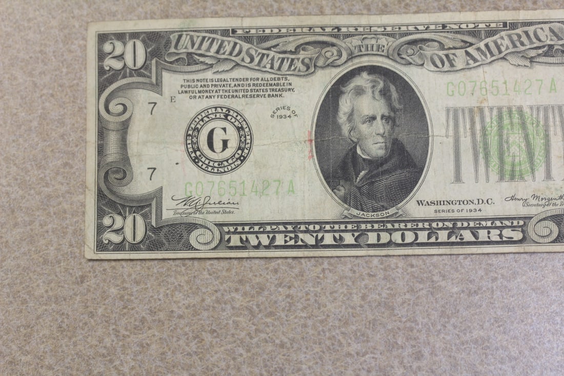 1934 Twenty Dollar Note - 2