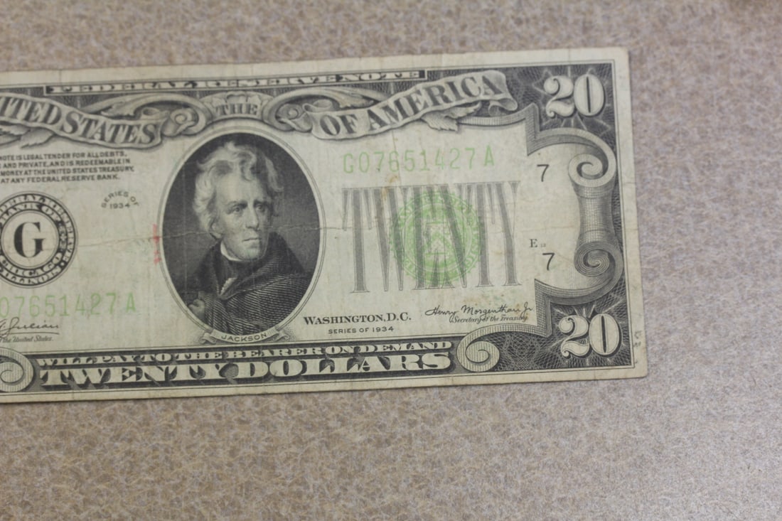 1934 Twenty Dollar Note - 3