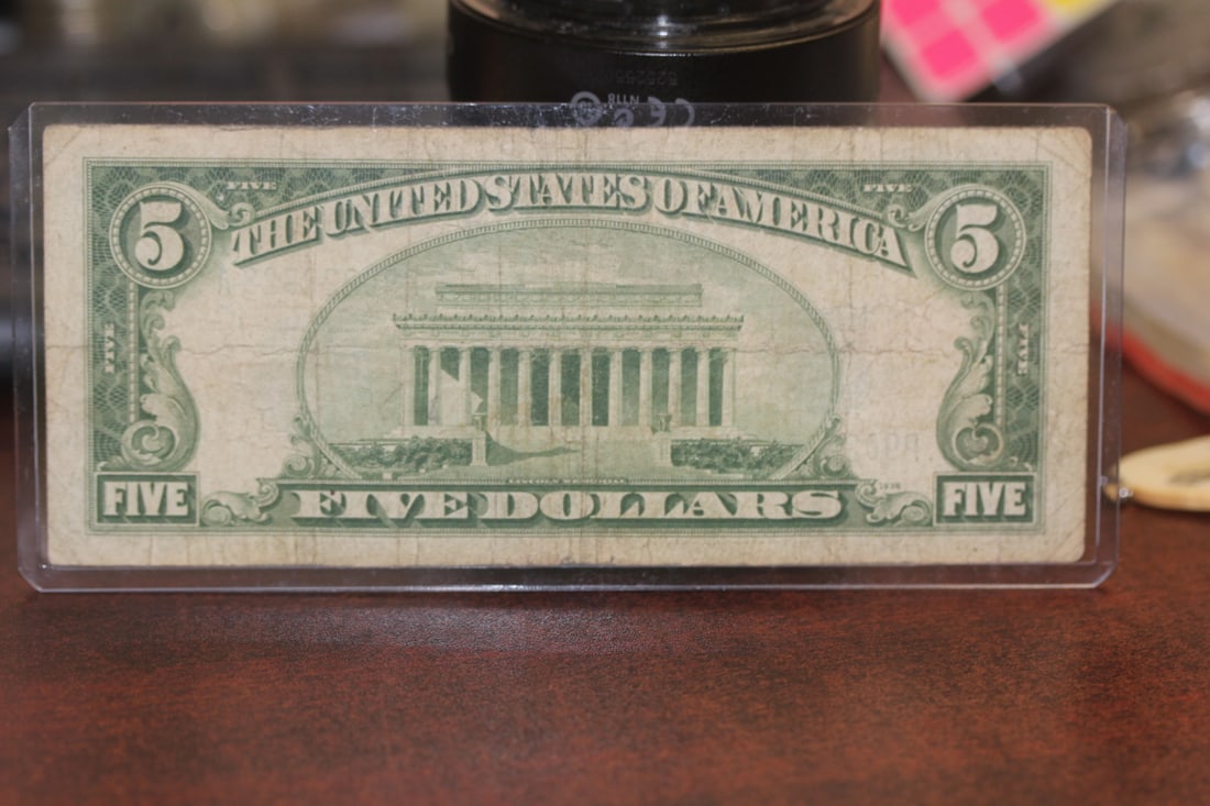 1934 $5.00 Note - 2