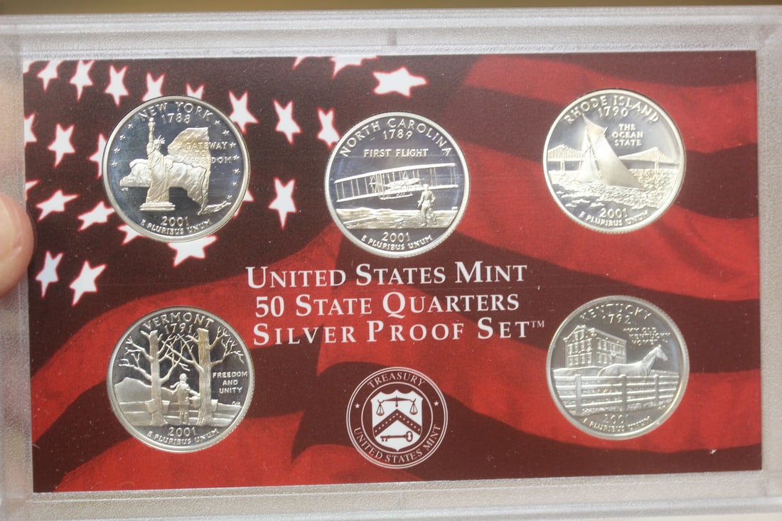 2001 US Mint Silver Proof Set - 3