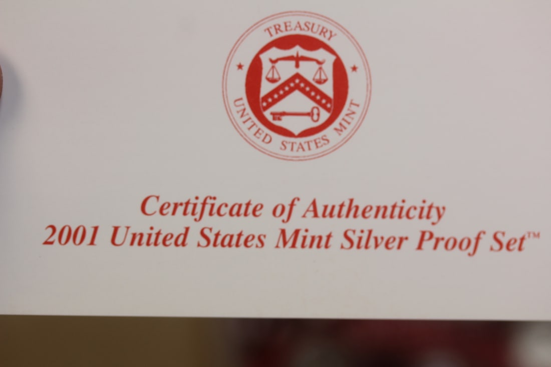 2001 US Mint Silver Proof Set - 4