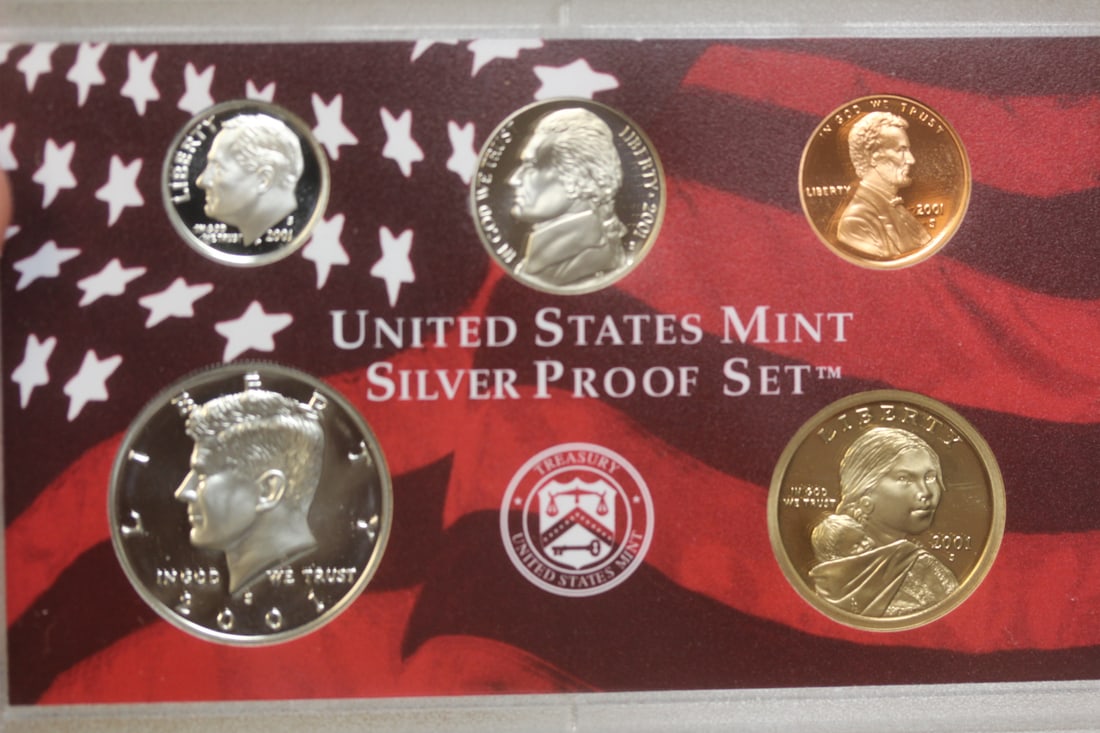 2001 US Mint Silver Proof Set - 5