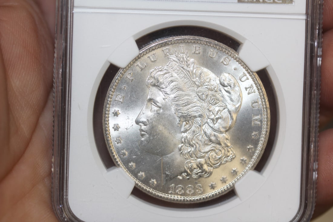 NGC Graded 1883-CC Morgan Silver Dollar - 2