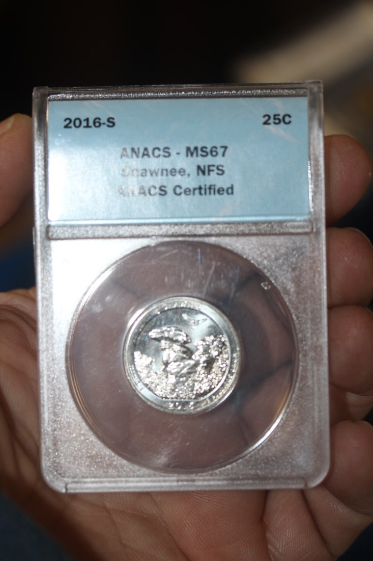 ANACS Graded 2016-S Quarter: MS67 - Clad