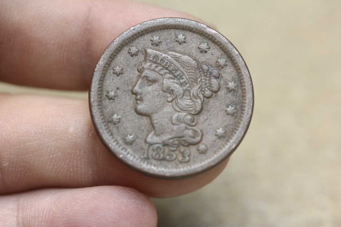 1853 Large Cent: very nice condition