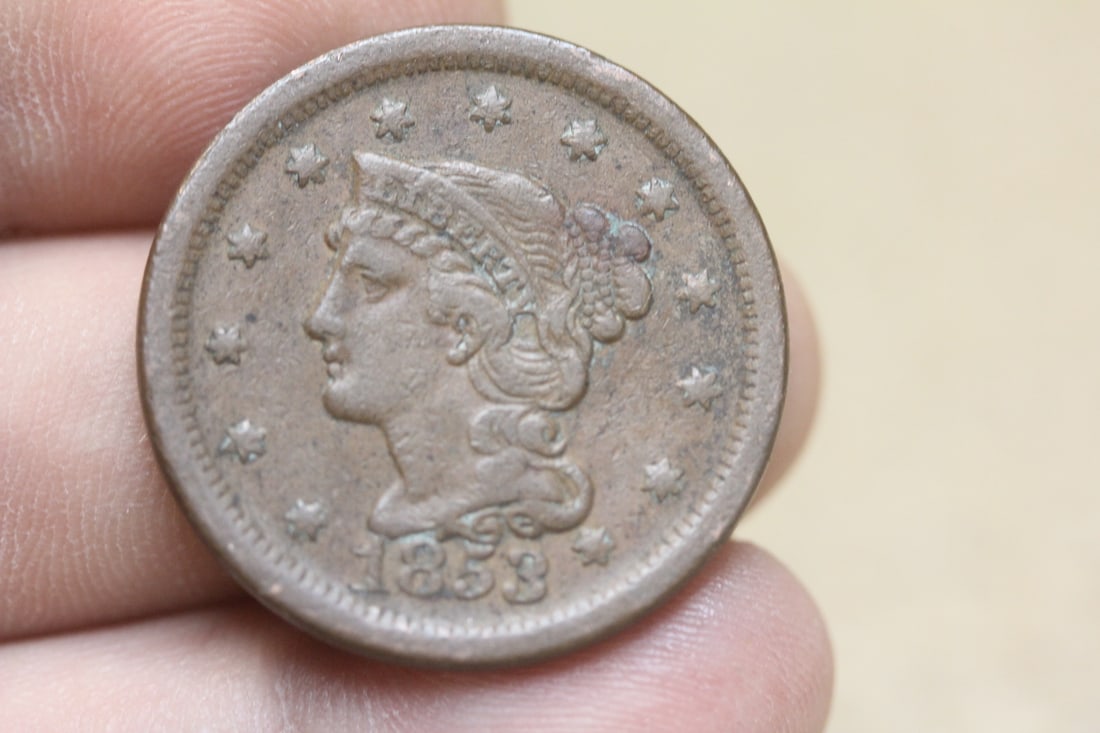 1853 Large Cent - 3