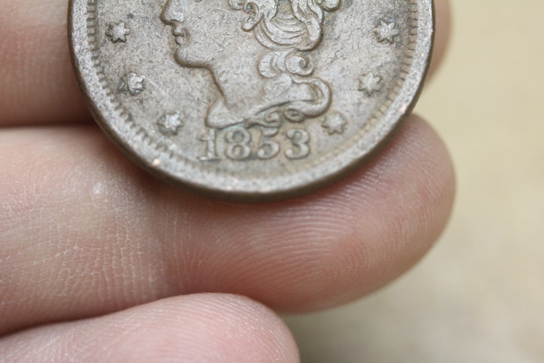 1853 Large Cent - 4