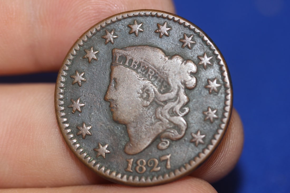Rare 1827 Large Cent: as shown