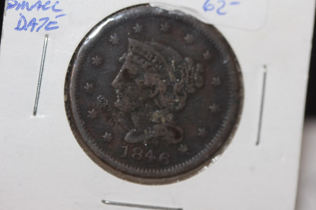 1846 Large Cent: as shown