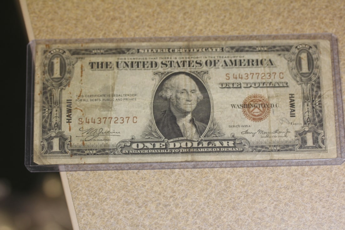 1935 Hawaii note: as shown