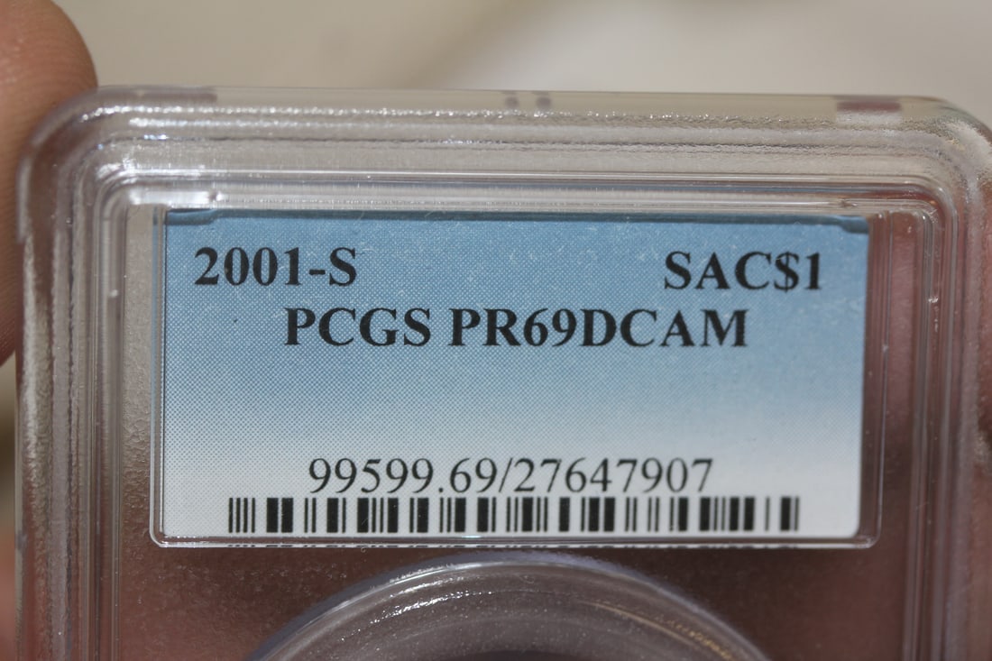 PCGS Graded 2001-S Gold Plated $1.00 Coin - 2