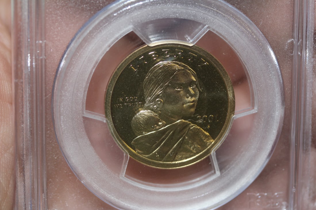 PCGS Graded 2001-S Gold Plated $1.00 Coin - 3