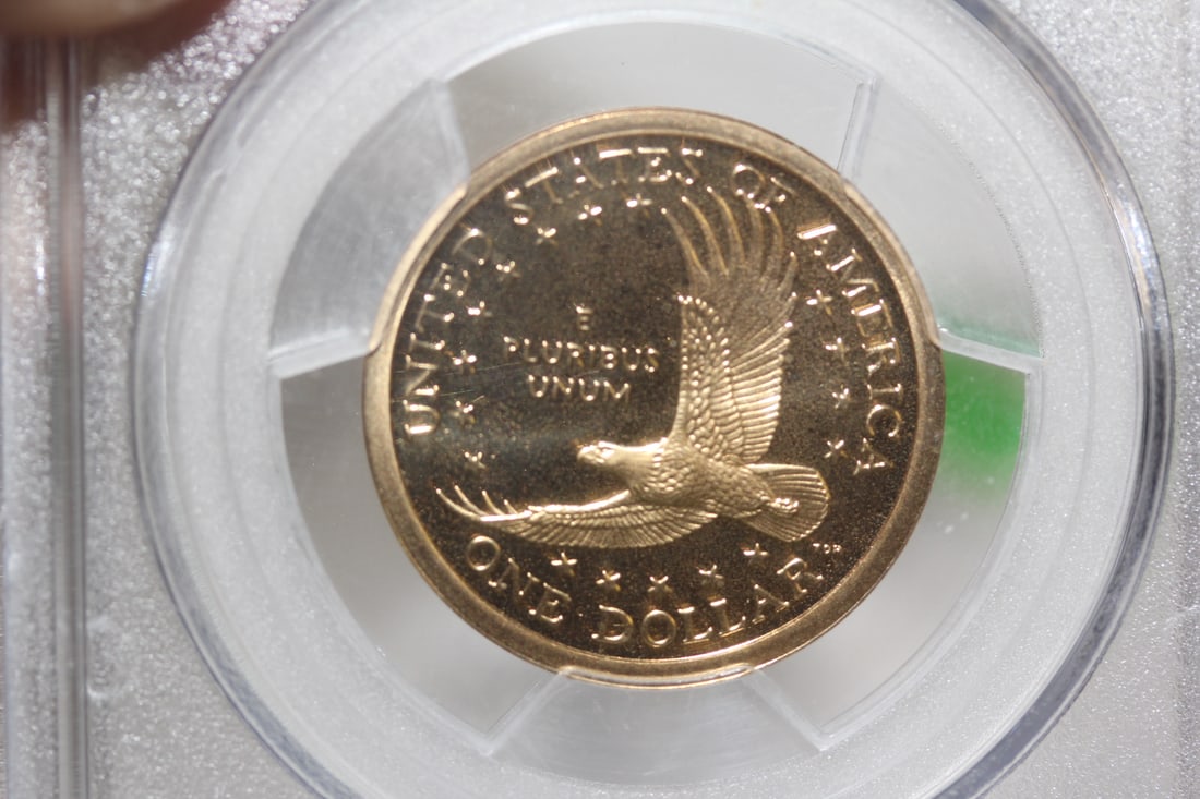 PCGS Graded 2001-S Gold Plated $1.00 Coin - 5