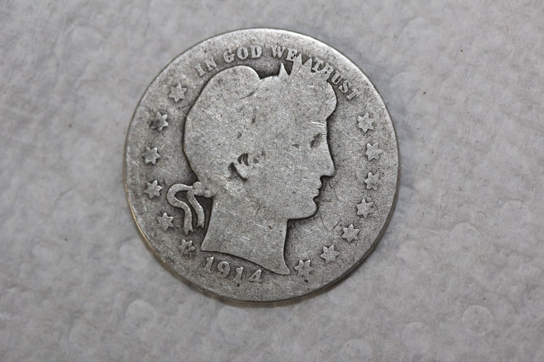 Barber Silver Quarter: as shown
