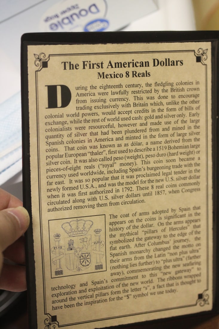 The first American Dollars: Mexico 8 Reals - 3