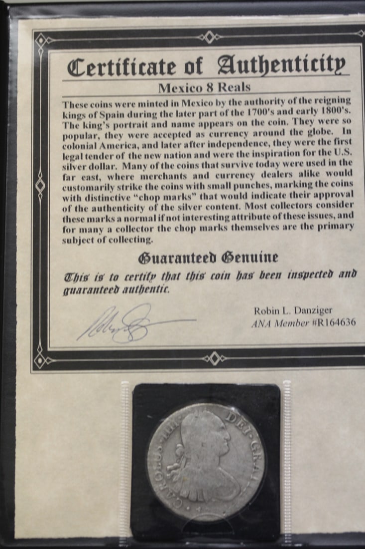 The first American Dollars: Mexico 8 Reals - 4