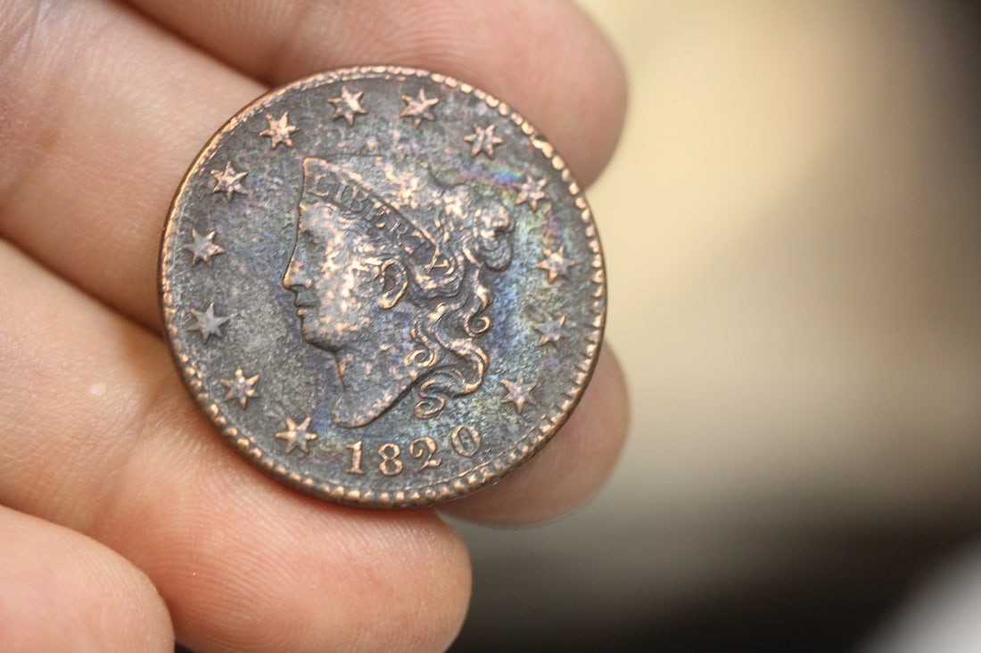 1820 Large Cent: as shown
