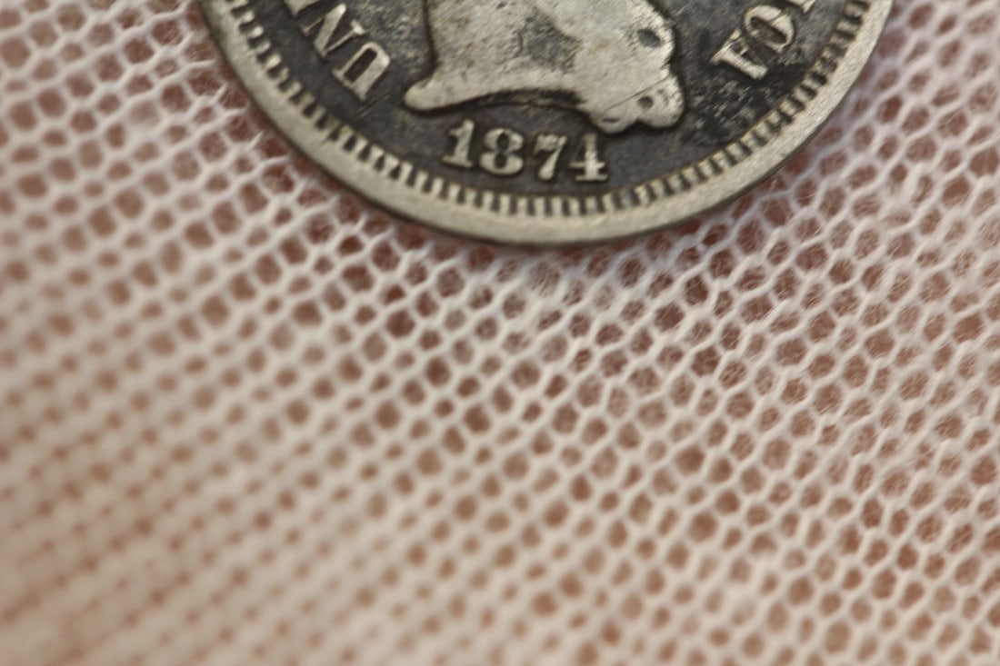 1874 Three Cents Nickel - 2