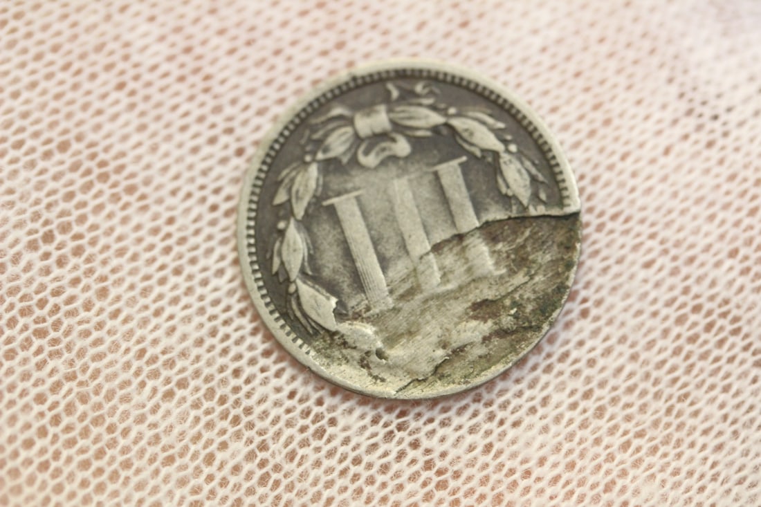 1874 Three Cents Nickel - 3