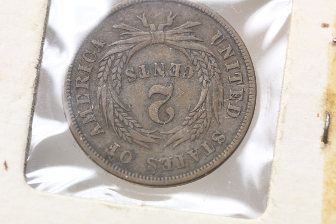 1865 Two Cent Piece - 4