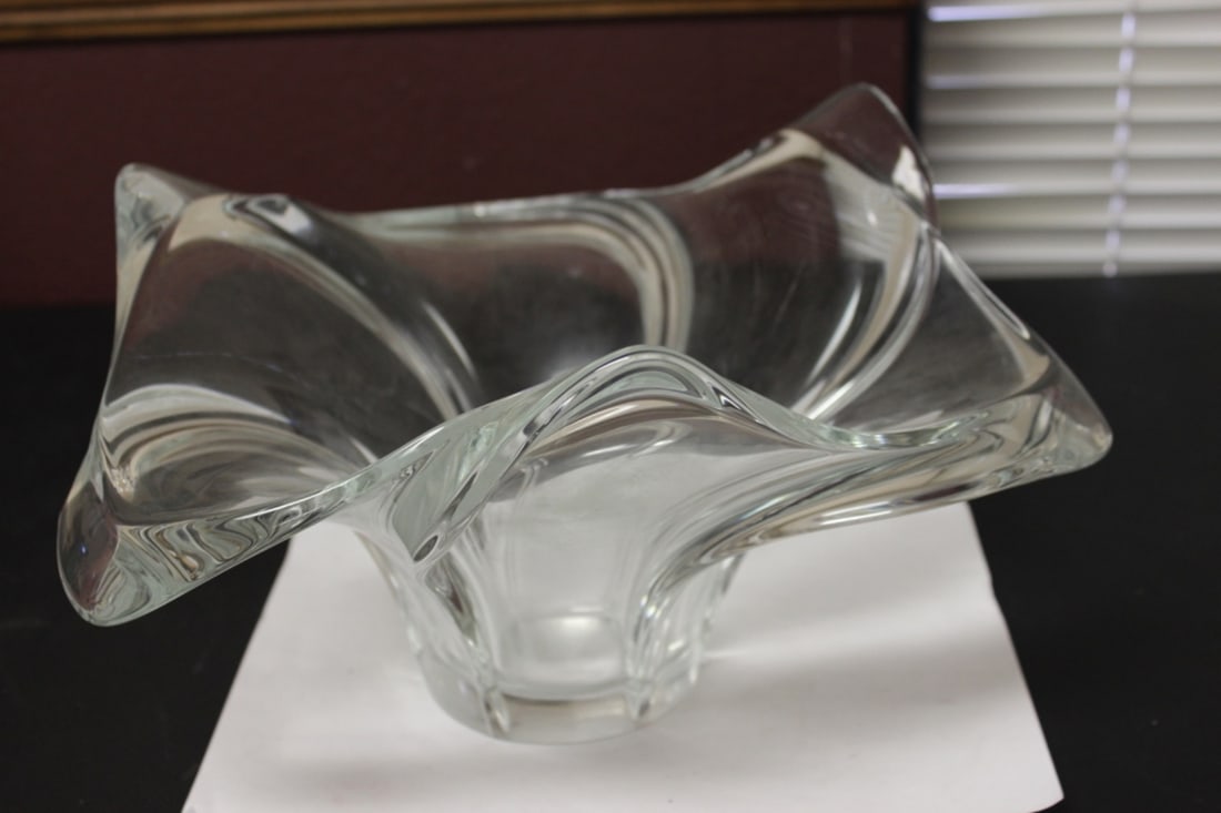 A Cofrac Signed Crystal Plash Bowl - 2