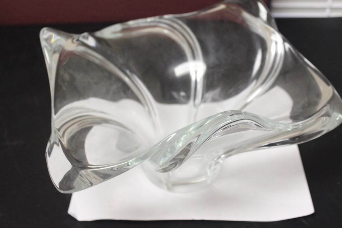 A Cofrac Signed Crystal Plash Bowl - 4