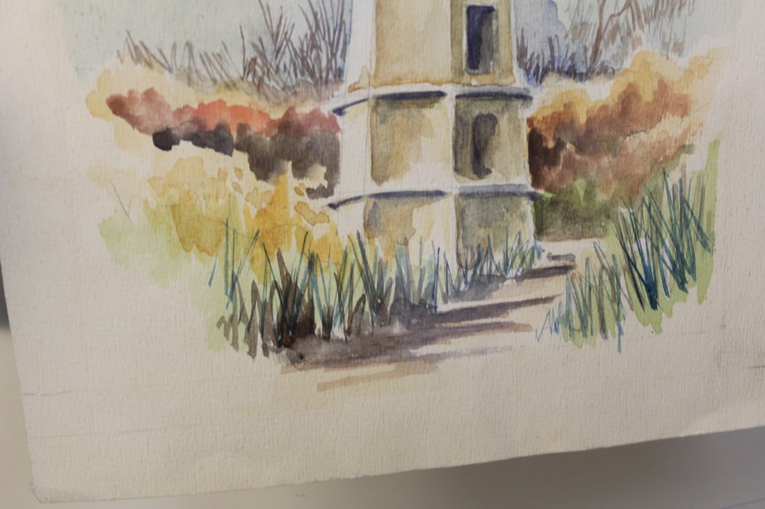 Watercolour of a Light House - 2