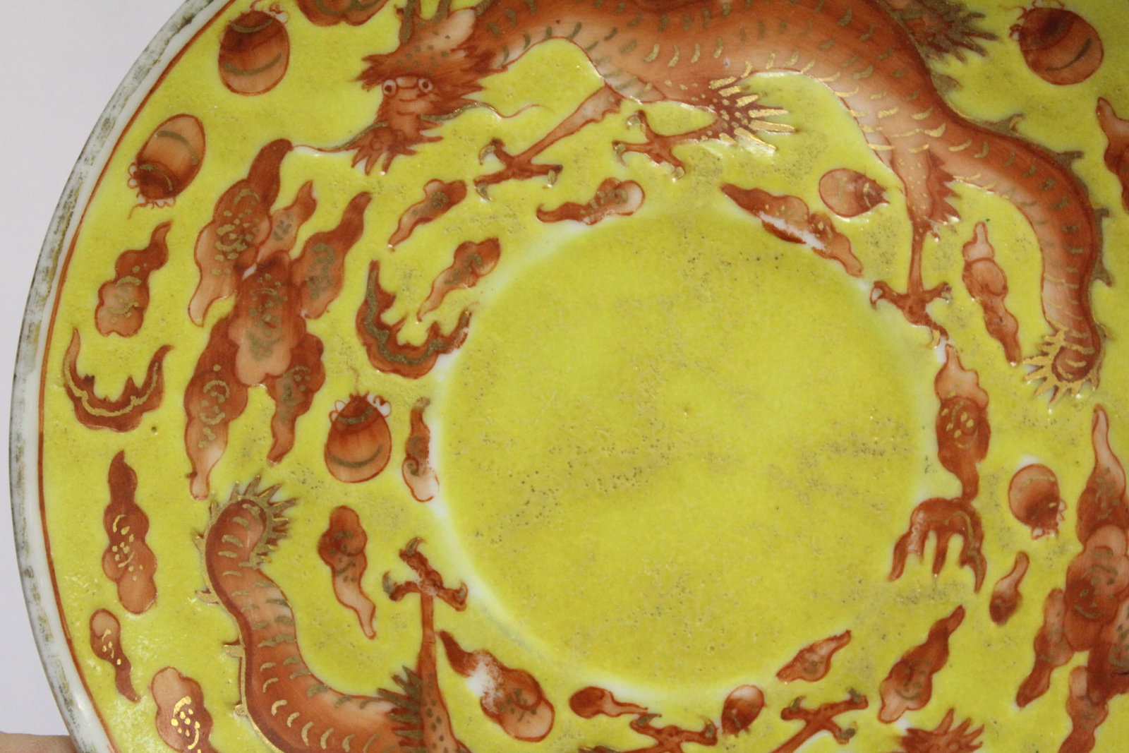 An Antique Chinese Tonzi Dragon Plate - 3