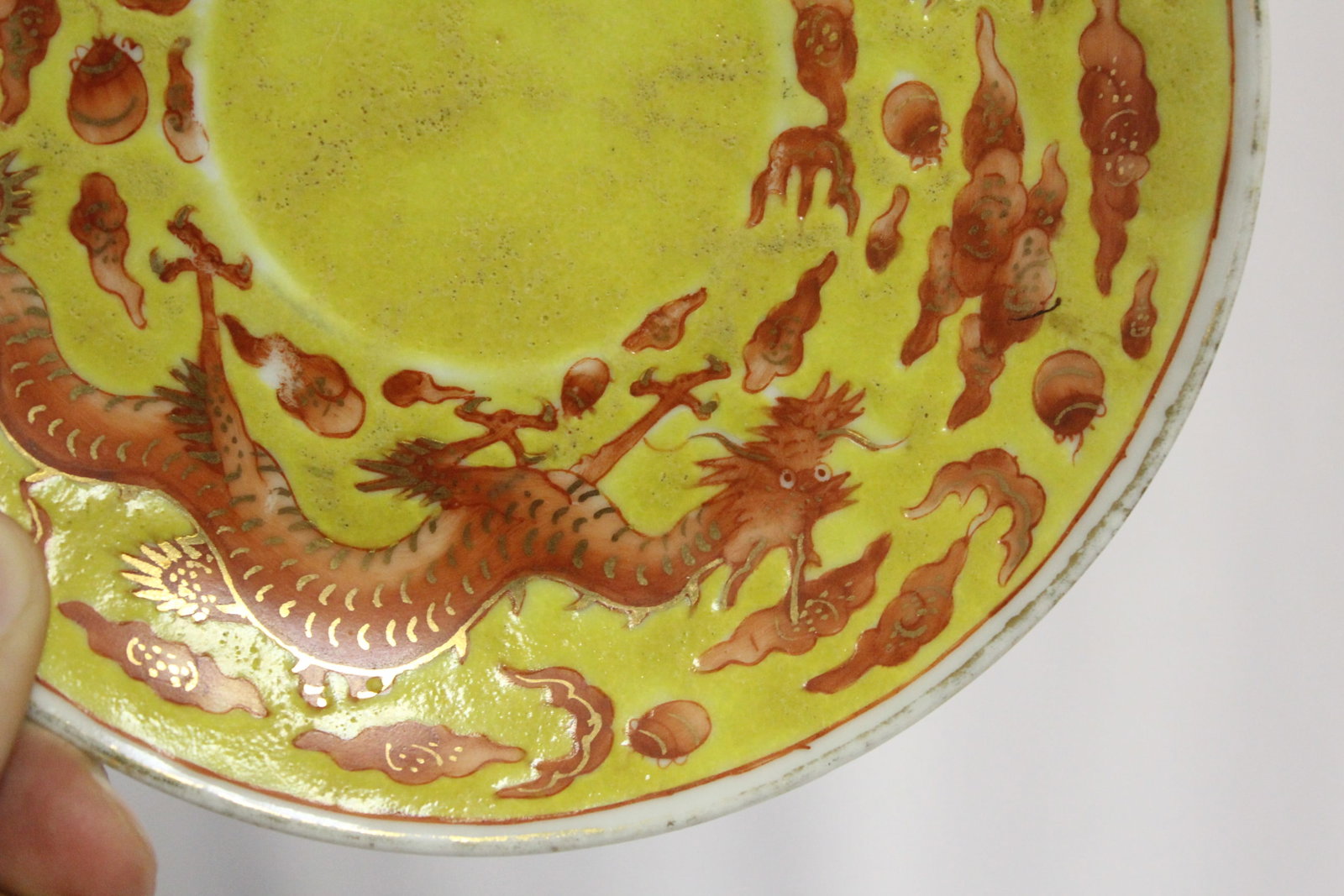 An Antique Chinese Tonzi Dragon Plate - 5