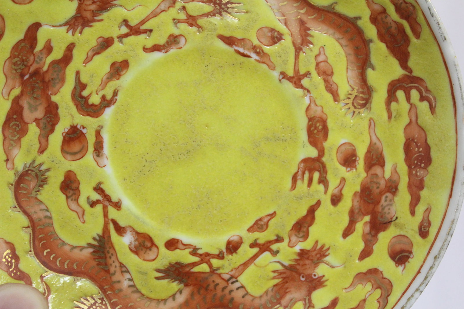 An Antique Chinese Tonzi Dragon Plate - 6