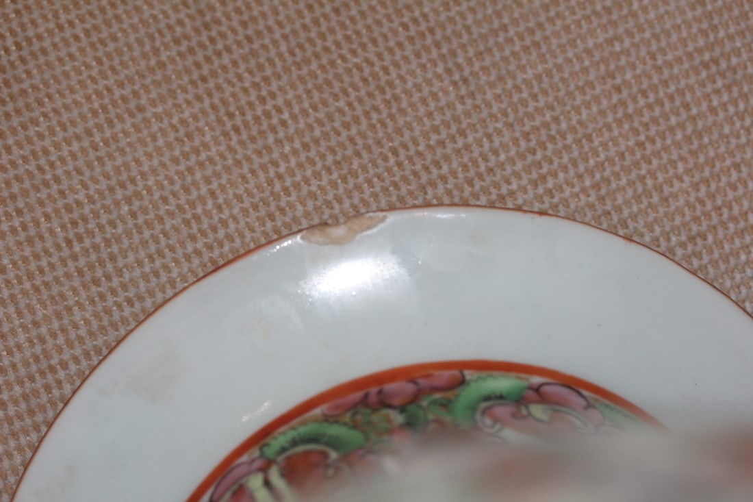 Antique Large Chinese Rose Medallion Vase - 8