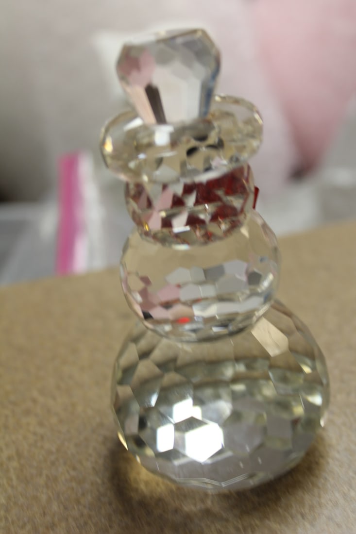 Swarovski or Style Snow Man Paperweight - 6